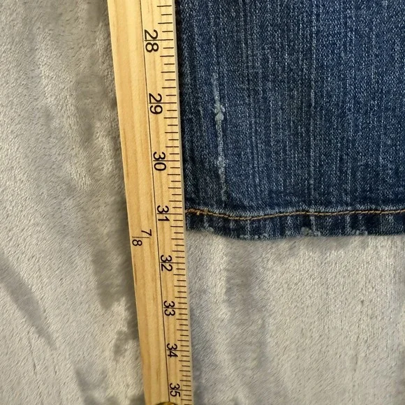 Y2K Guess Jeans Womens Flare Bootcut Blue Denim Pants Size 26 - Picture 4 of 7